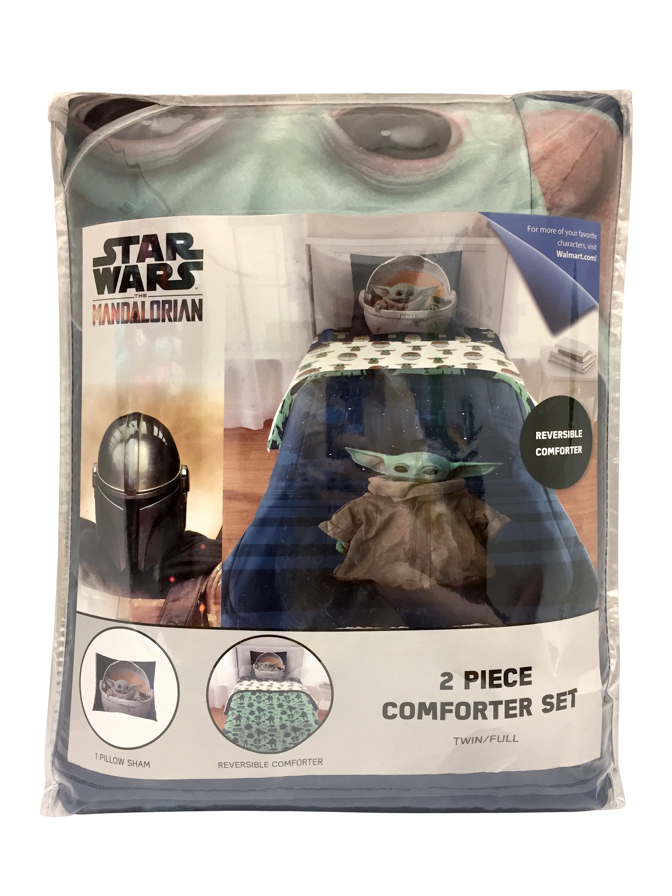 Mandalorian Baby Yoda set edredon 2 pcs - imagen adicional