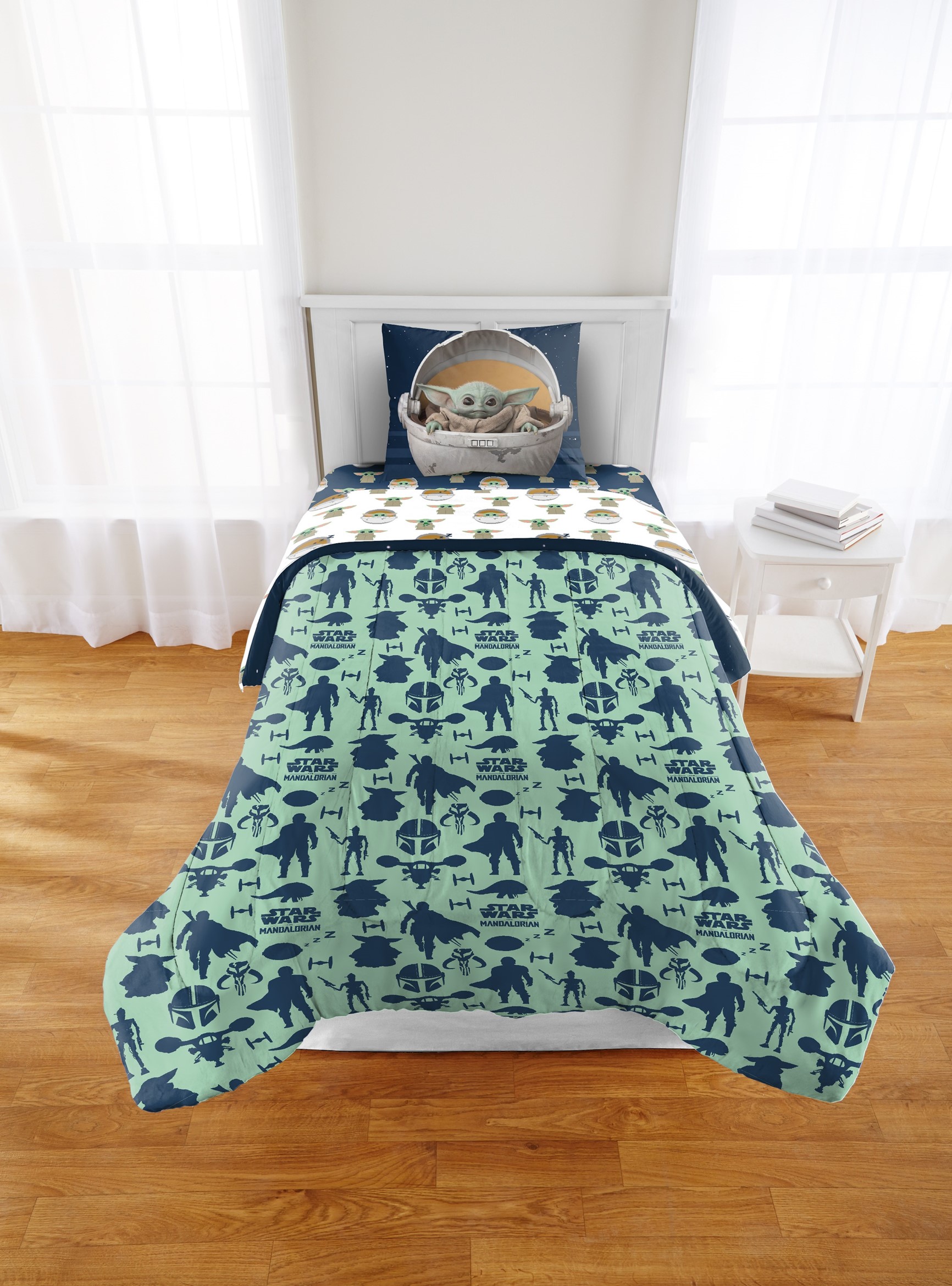 Mandalorian Baby Yoda set edredon 2 pcs - imagen adicional