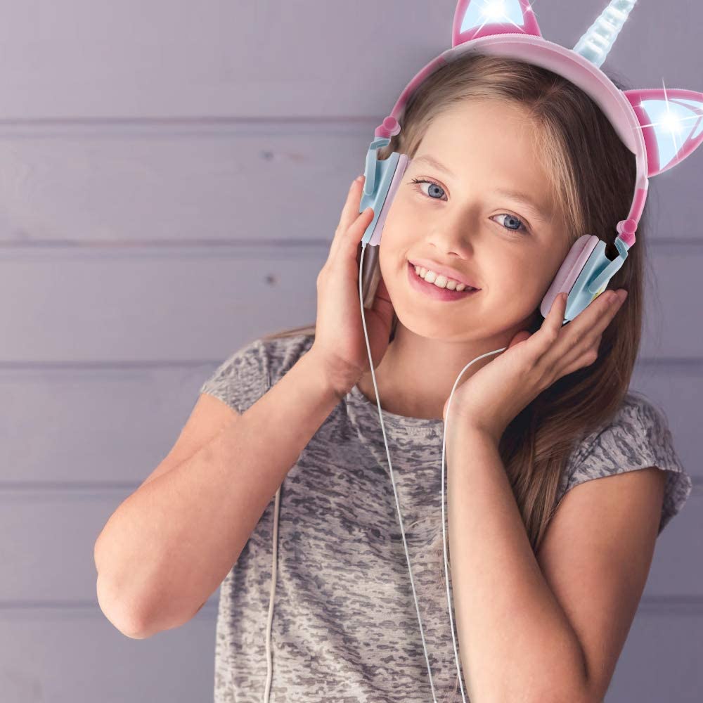 Auriculares Unicornio luz Led - vista alternativa