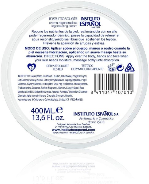 Crema antiestrías Rosa Mosqueta 400 Ml - imagen adicional