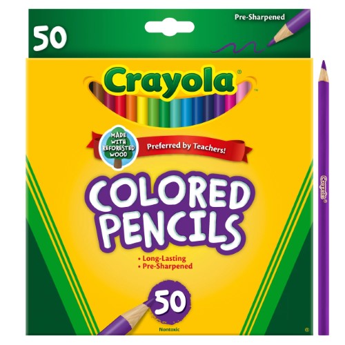 Crayola 50 lápices de colores PLAYSETS