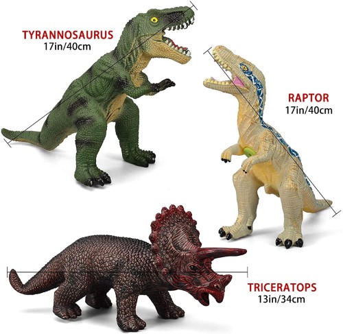 Set 6 dinosaurios grandes de juguetes Gzsbaby - imagen adicional