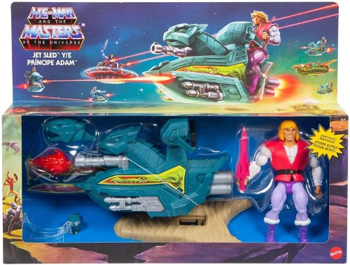 Masters Of The Universe Jet Sled y Príncipe Adam - vista alternativa