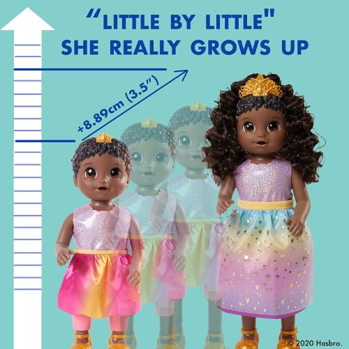 Baby Alive Princesa Ellie muñeca que crece morena - imagen adicional