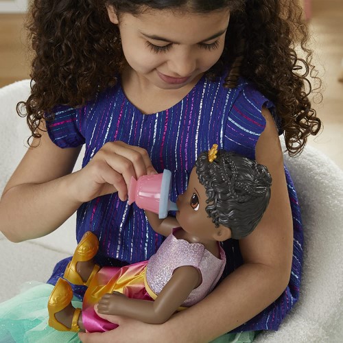Baby Alive Princesa Ellie muñeca que crece morena - imagen adicional