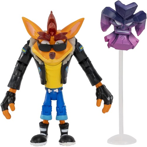 Crash Bandicoot figura Biker Crash con máscara Akano