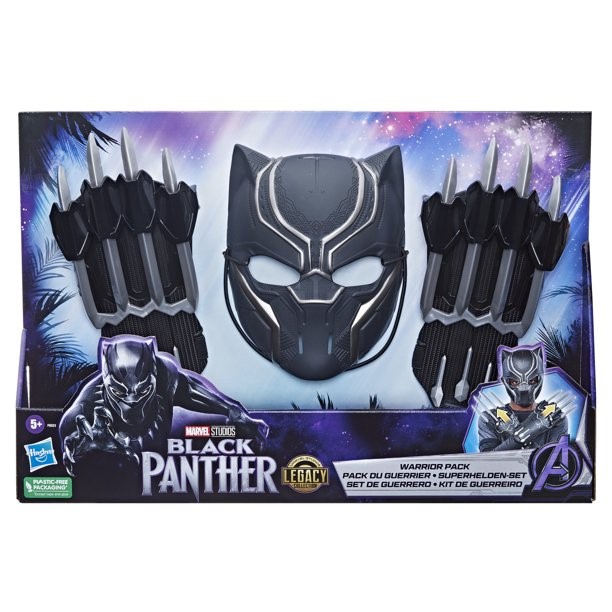 Black Panther Kit Guerrero máscara y guantes - vista alternativa