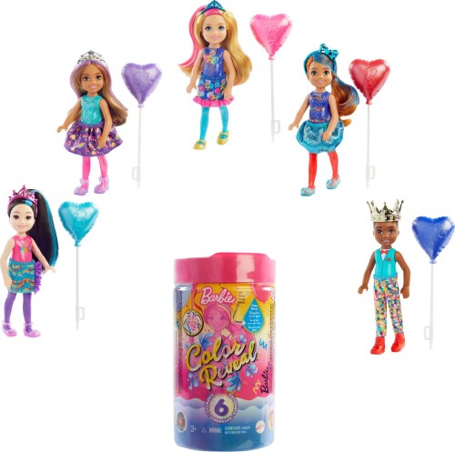 Barbie Chelsea Color Reveal Confetti GTT26 Mattel MUÑECAS Y PELUCHES