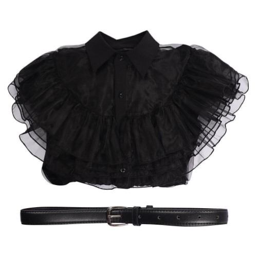 Disfraz de Merlina para niñas Wednesday Addams - imagen adicional