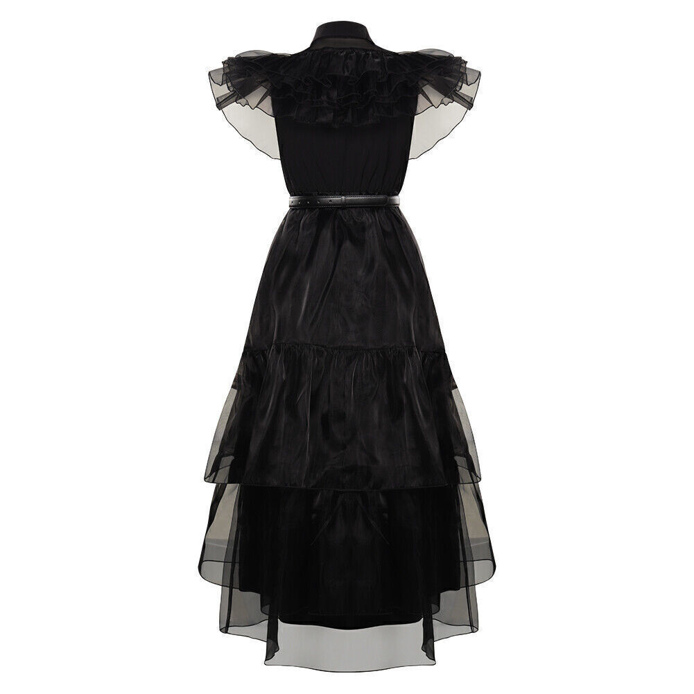 Disfraz de Merlina para niñas Wednesday Addams - imagen adicional