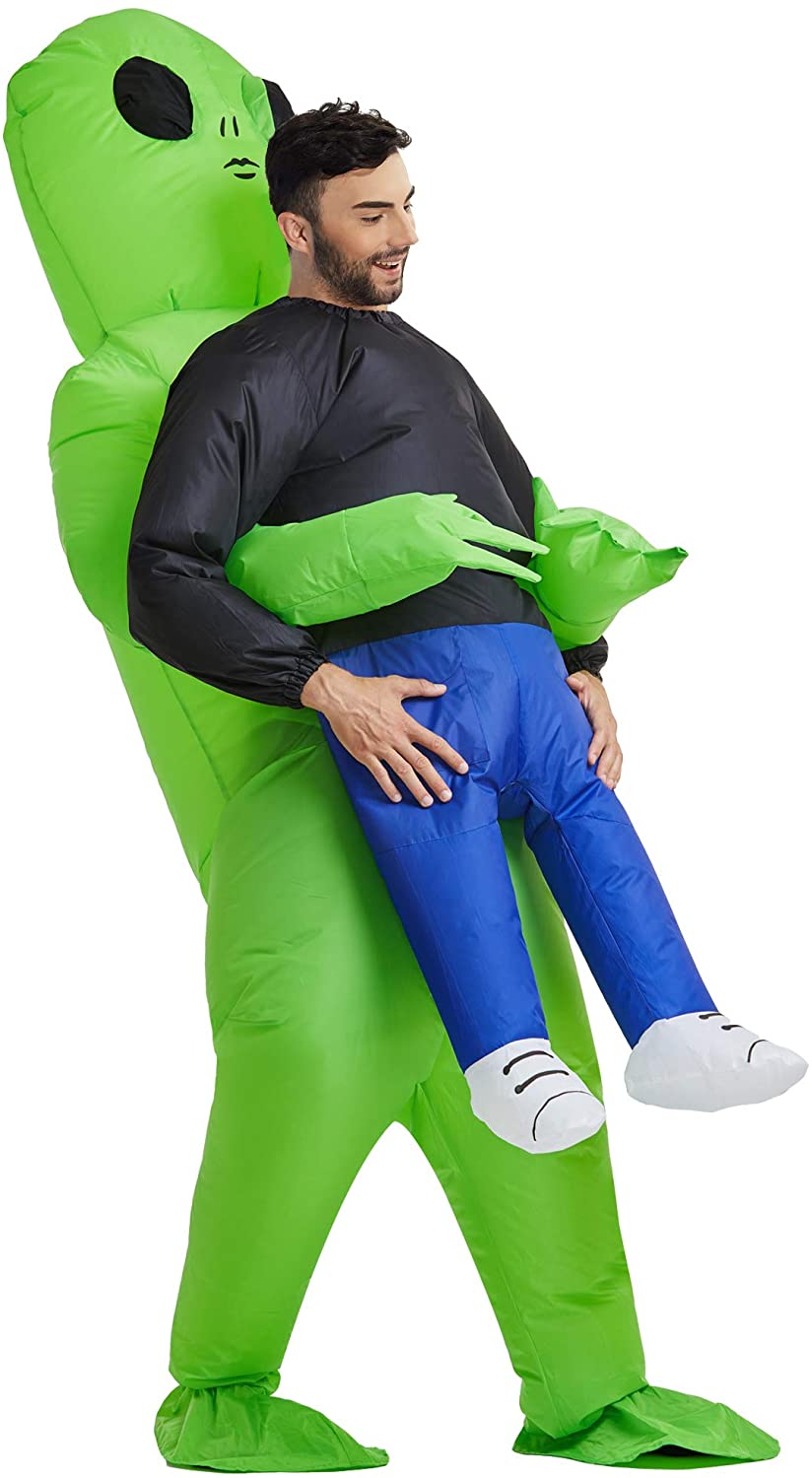 Disfraz inflable Alien cargando humano - imagen adicional