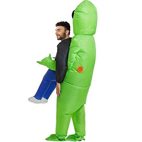Disfraz inflable Alien cargando humano - imagen adicional