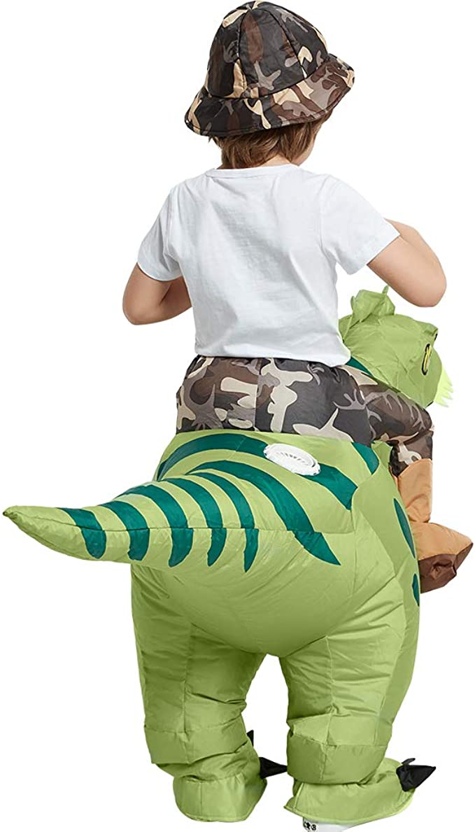 Disfraz inflable cabalgando dinosaurio - imagen adicional