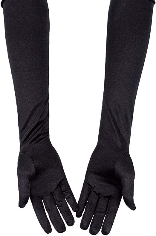Set par de guantes largos Dama - Negro - imagen adicional