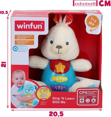 Winfun conejo de peluche educativo - imagen adicional