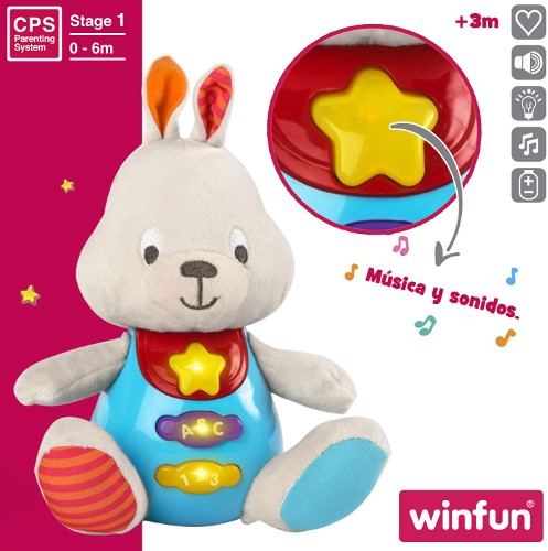 Winfun conejo de peluche educativo - imagen adicional