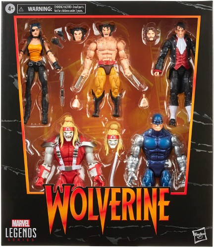 Pack 5 figuras Wolverine Marvel Legends - vista alternativa