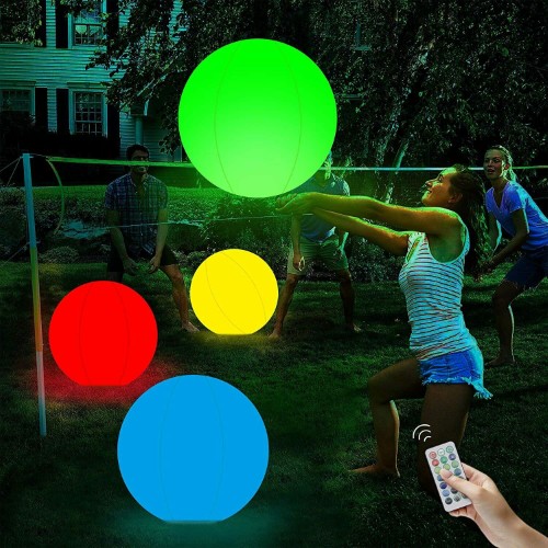 Pelota bola LED decoración juego piscina
