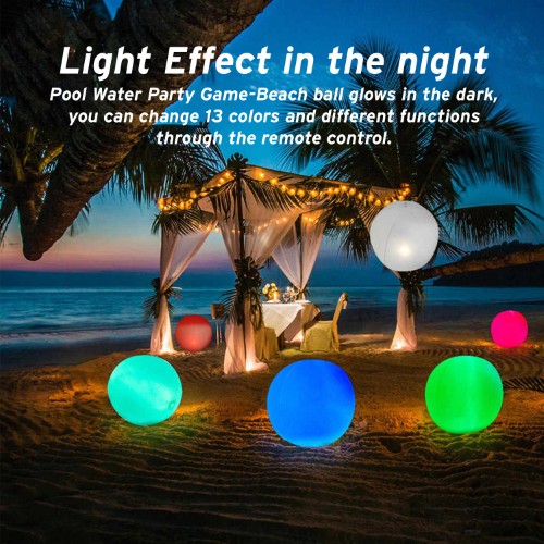 Pelota bola LED decoración juego piscina - vista alternativa