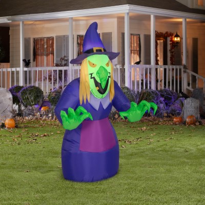 Bruja Inflable decoración Halloween - imagen adicional