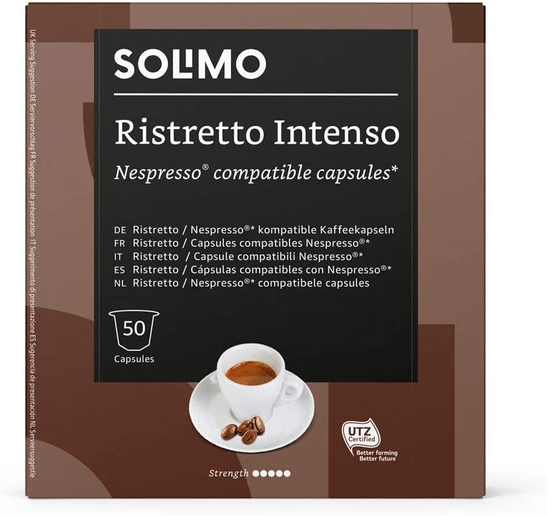 Solimo Ristretto Intenso 100 cápsulas de café - vista alternativa