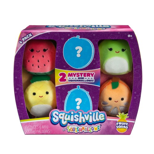 Pack 6 peluches Mini Squismallows Frutal - imagen adicional