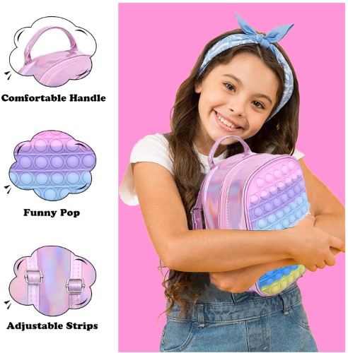 Morral y cartera Kawaii Fidget Toy Pop Up - imagen adicional