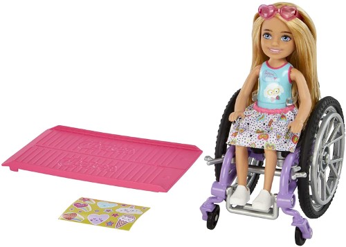 Barbie Chelsea en silla de ruedas - Rubia
