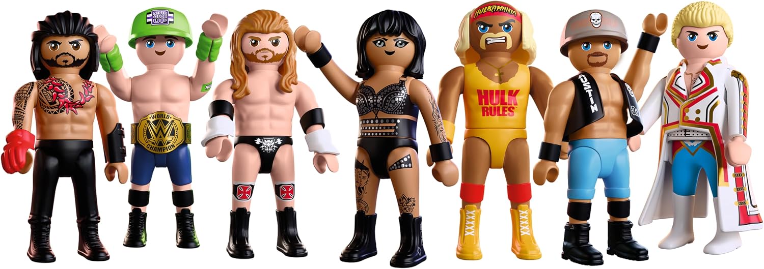 PLAYMOBIL Set de 7 figuras WWE 210527