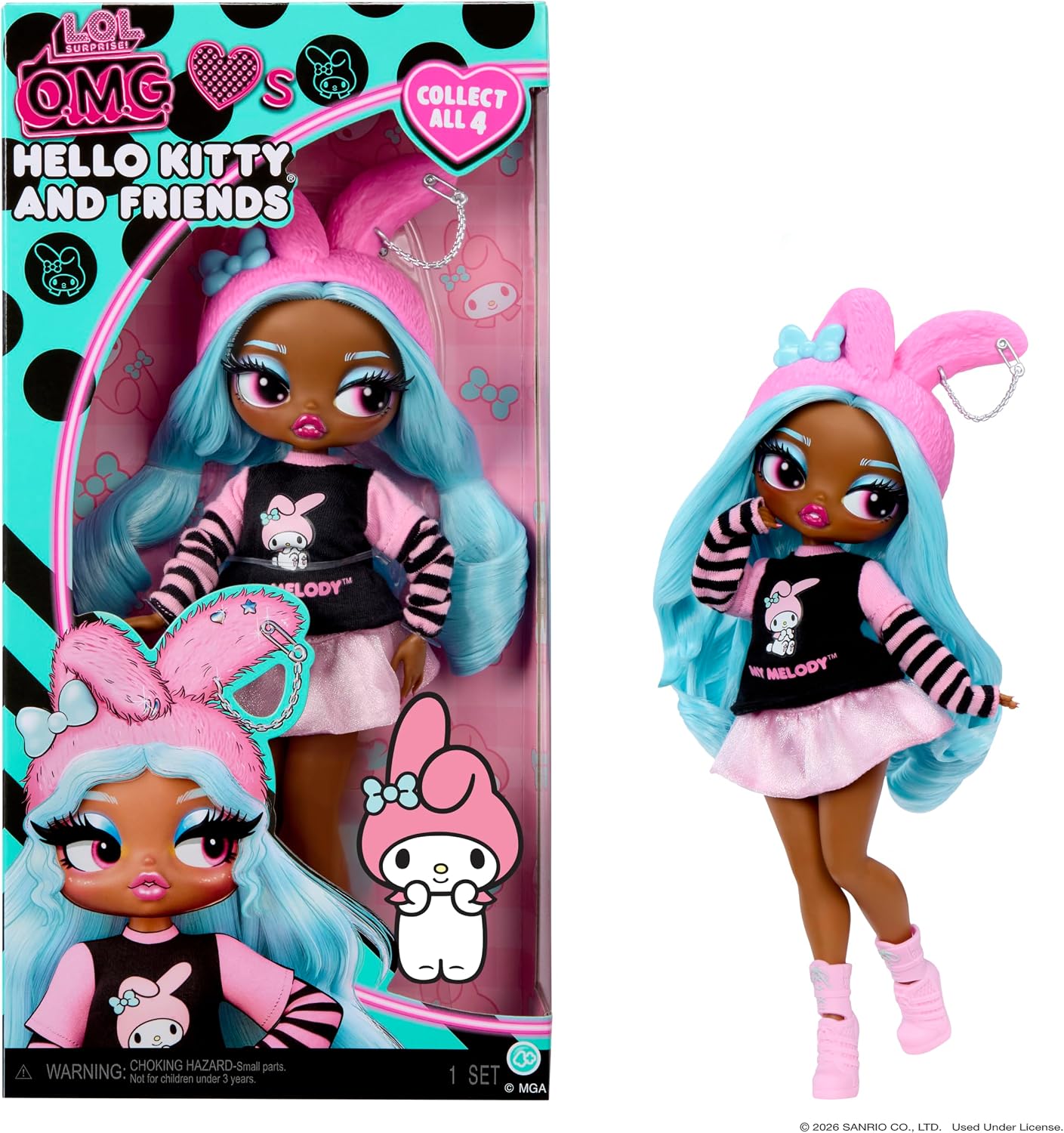 L.O.L. Surprise! O.M.G. Loves Hello Kitty muñeca My Melody