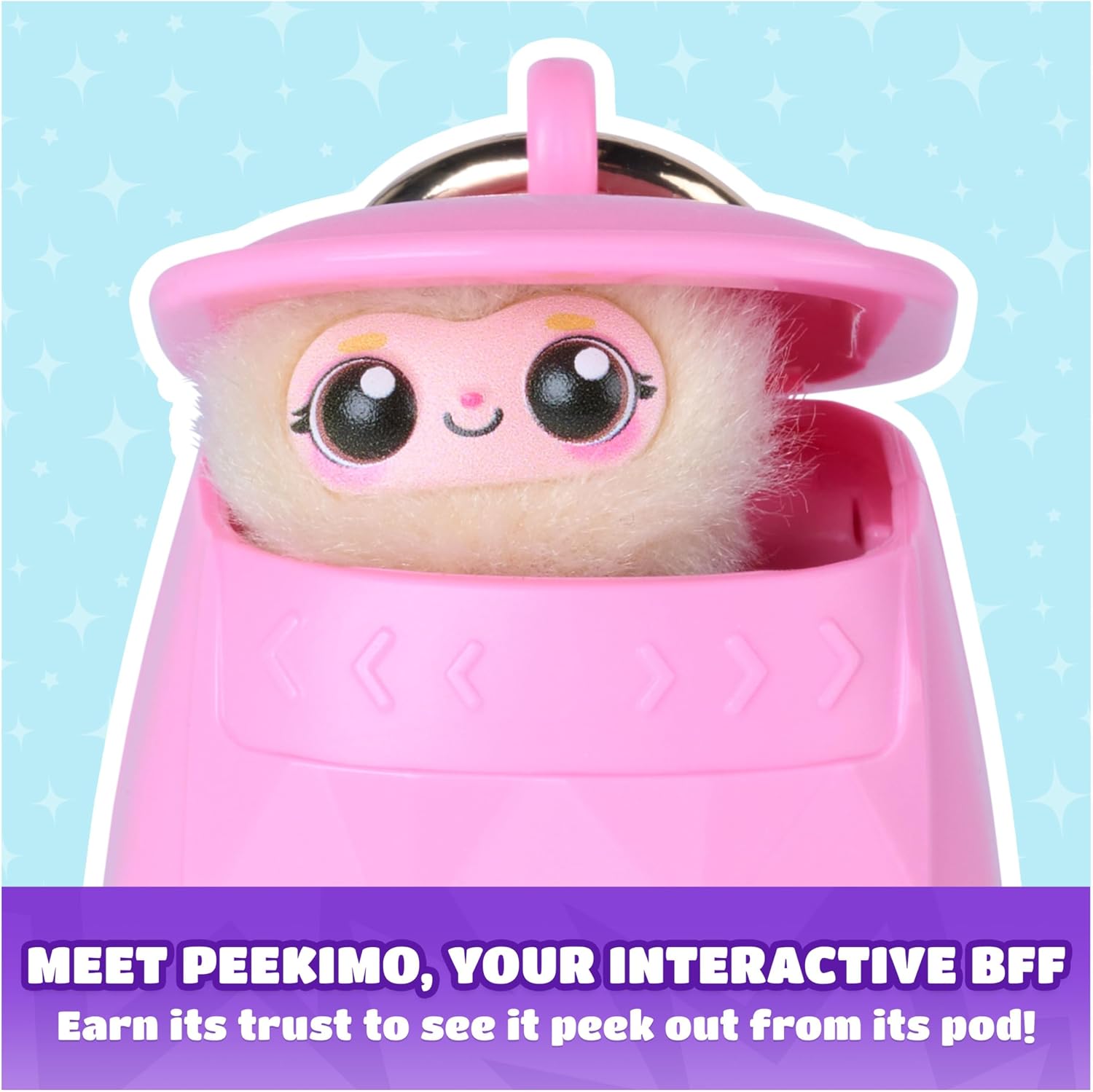 Peekimo peluche mini bbf portátil rosa - vista alternativa